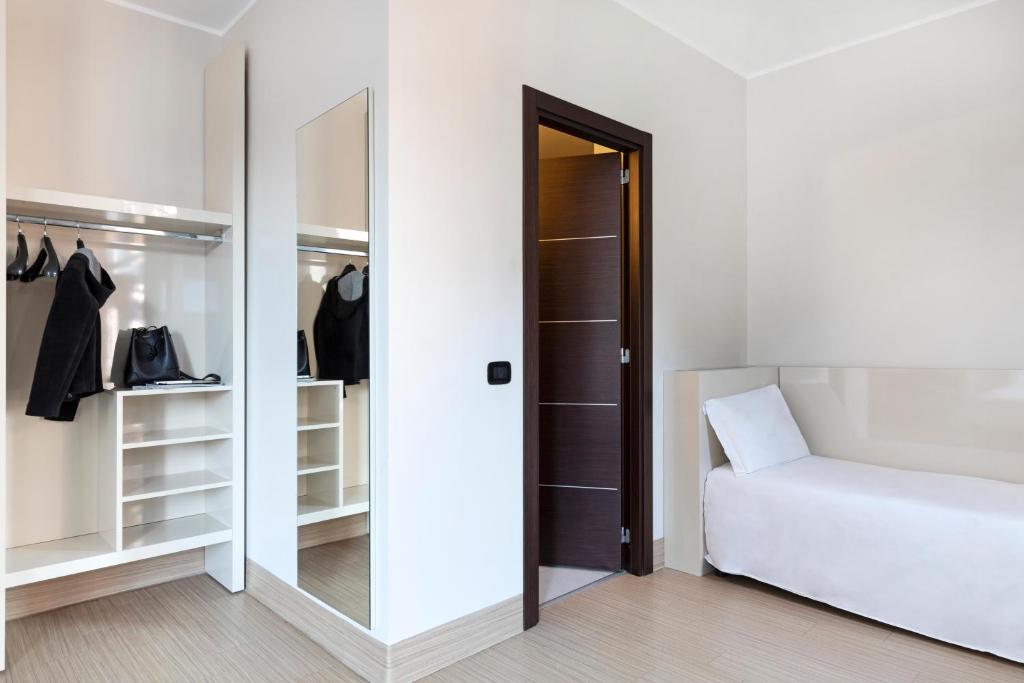 Postel nebo postele na pokoji v ubytování B&B Hotel Bergamo City