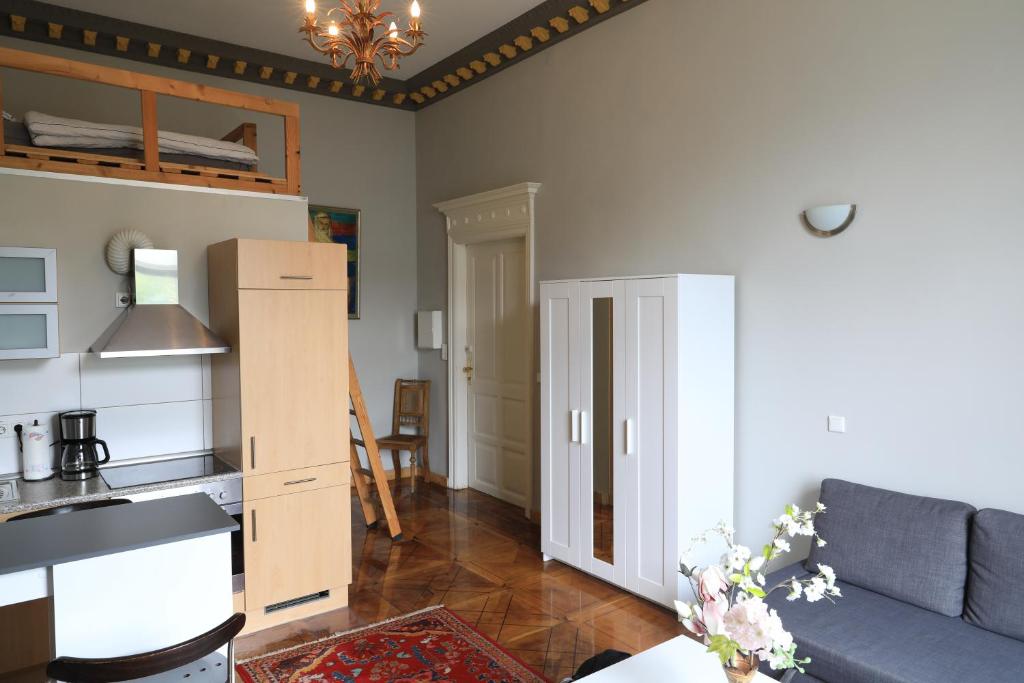 Η κουζίνα ή μικρή κουζίνα στο Centauren Apartment 03 Modern im Herzen Bremens