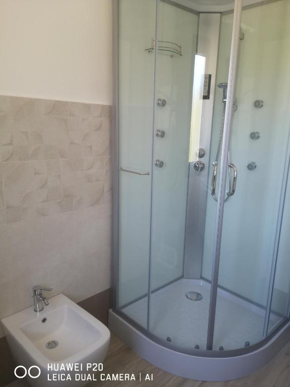 Koupelna v ubytování B&b Ajo' a mulinu Teulada