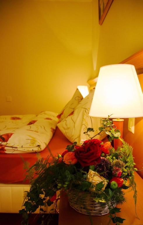 Postel nebo postele na pokoji v ubytování Auberge Communale à l'Union