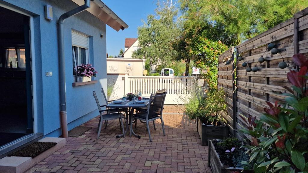 Un balcón o terraza en Gîte Alsace en vue