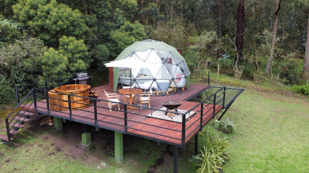Zahrada ubytování MAUNA Glamping