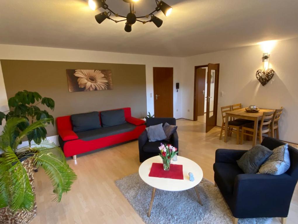 Χώρος καθιστικού στο Gemütliche Wohnung bei Rottweil - Stadt der Türme