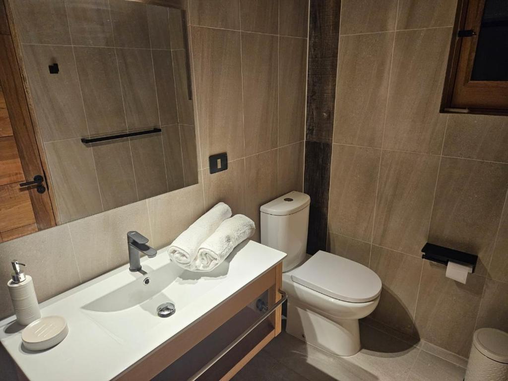 Koupelna v ubytování Hotel Pirwa