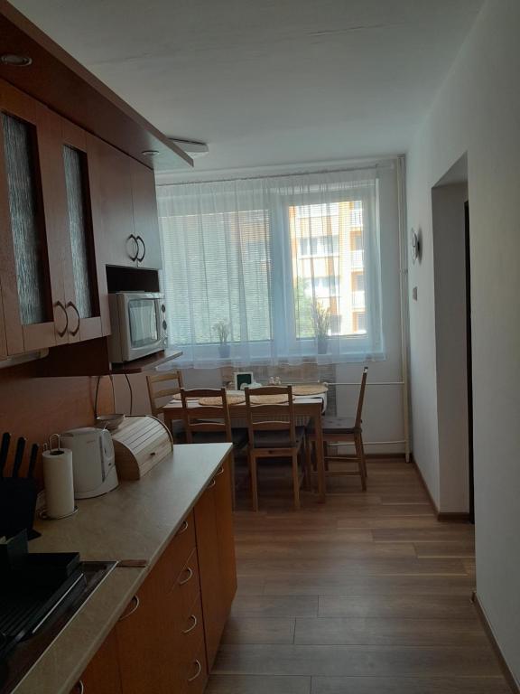 Kuchyňa alebo kuchynka v ubytovaní Apartment in the heart of Myjava Town