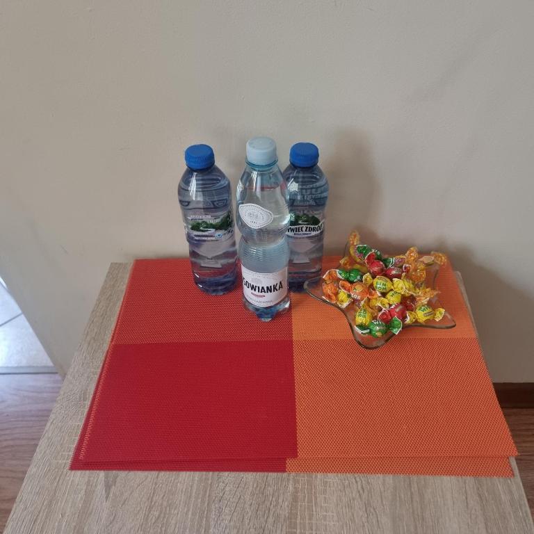 Nápoje v ubytovaní Apartament na Przymorzu