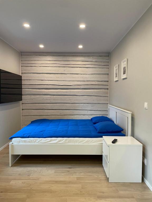Postel nebo postele na pokoji v ubytování Small apartment in Kose