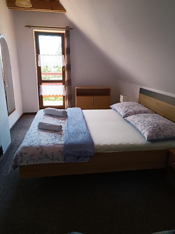 Postel nebo postele na pokoji v ubytování Vilka Tkáč