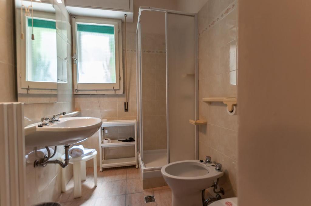 Koupelna v ubytování Hotel Orsini
