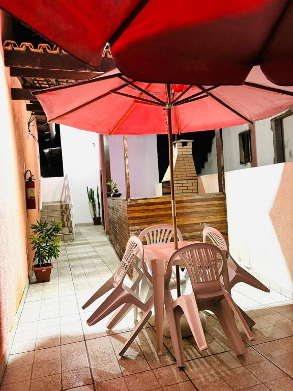 Patio nebo venkovní prostory v ubytování Hostel Recanto da Paciência