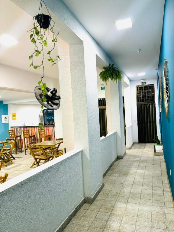 Restaurace v ubytování Hostel Recanto da Paciência