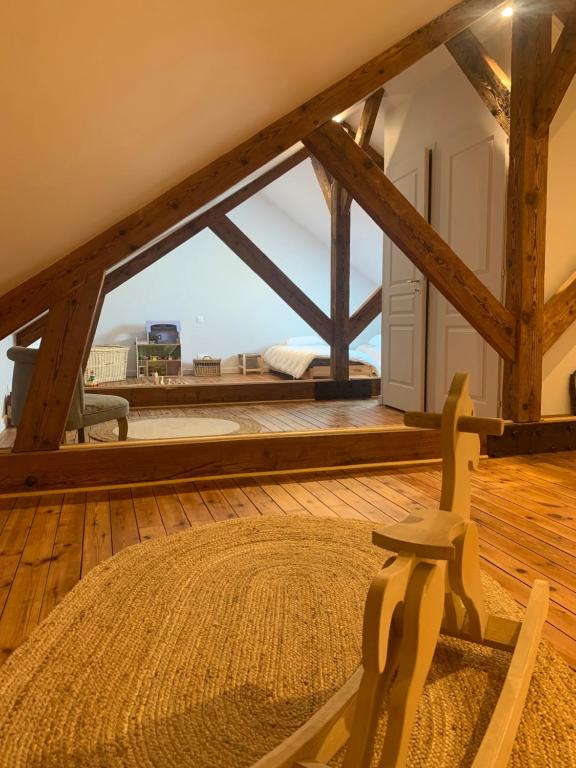 Χώρος καθιστικού στο Maison de la ferme des Bonnevals