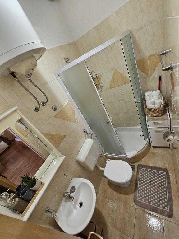 Koupelna v ubytování Apartments Mirjana