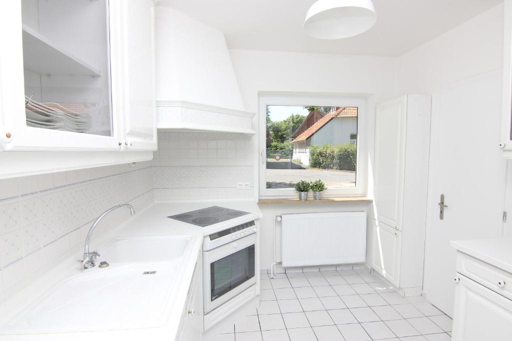 Kuchyň nebo kuchyňský kout v ubytování Haus Badezeit