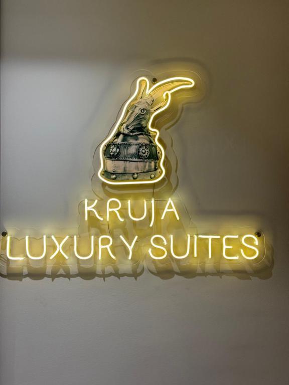 Certifikát, hodnocení, plakát nebo jiný dokument vystavený v ubytování Kruja Luxury Suites