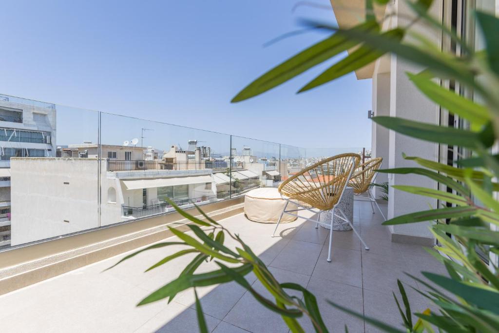 Balkón nebo terasa v ubytování The Mediterranean Suites