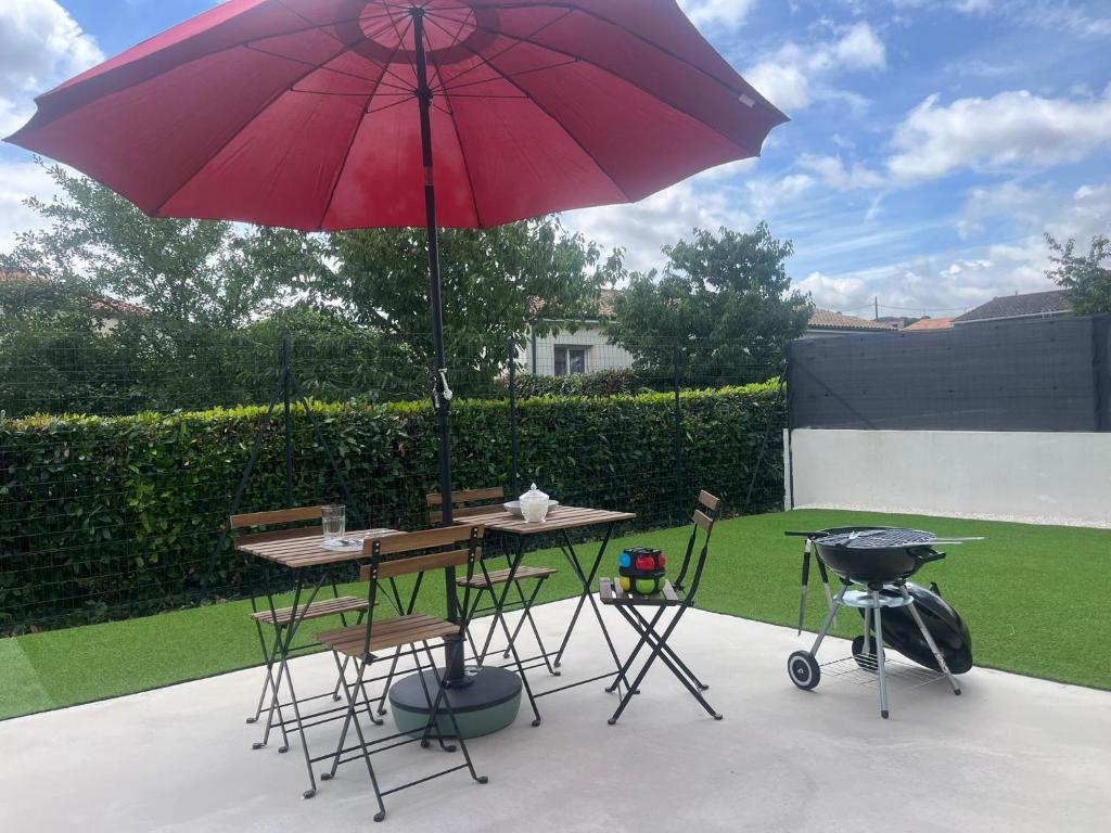 Zahrada ubytování La Maison Vermeil - Grande maison moderne à Lavaur