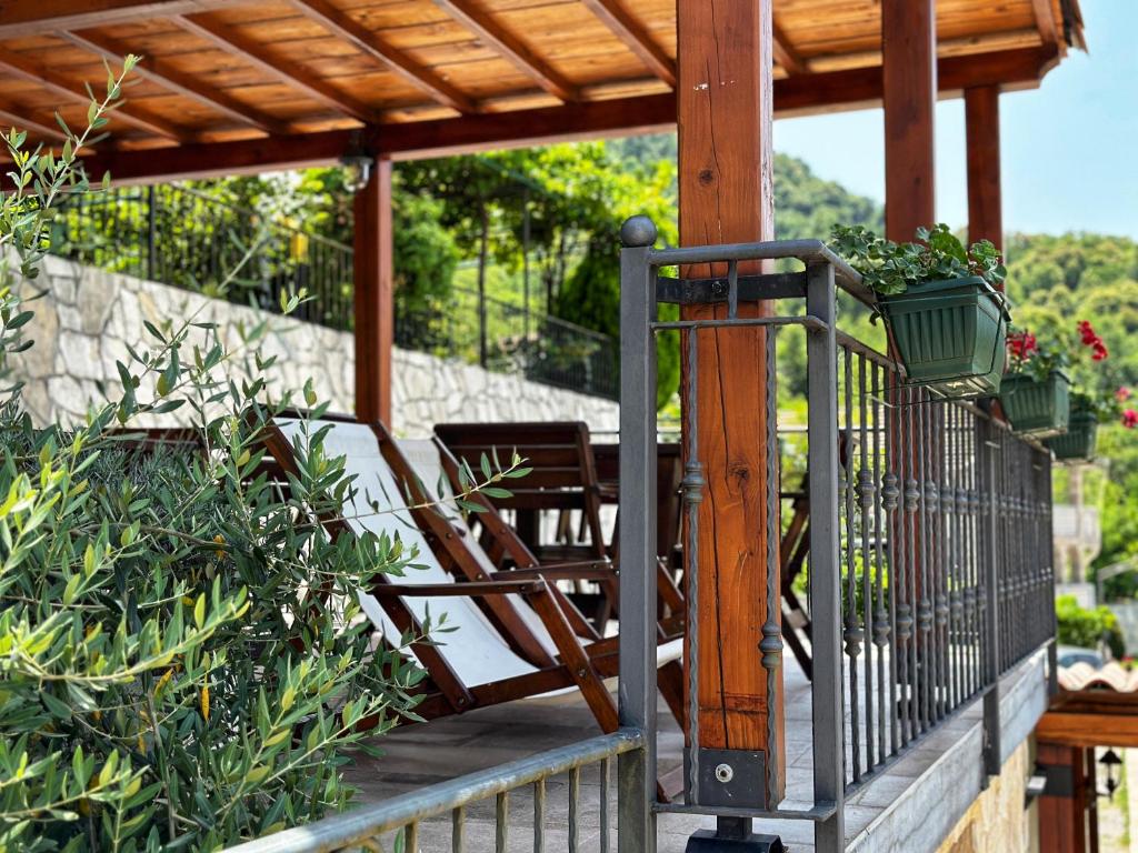 Zahrada ubytování Eco Villas Merak