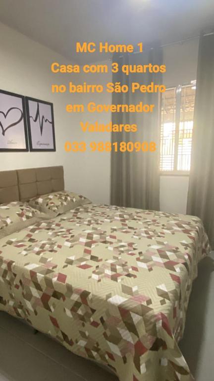 Postel nebo postele na pokoji v ubytování LM Home 2 - Casa com 3 Quartos