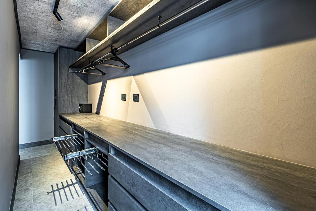 Kuchyň nebo kuchyňský kout v ubytování Design Tech Comfort & Location