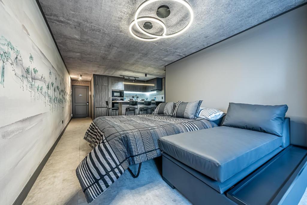 Kuchyň nebo kuchyňský kout v ubytování Design Tech Comfort & Location