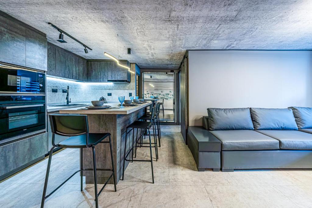 Kuchyň nebo kuchyňský kout v ubytování Design Tech Comfort & Location