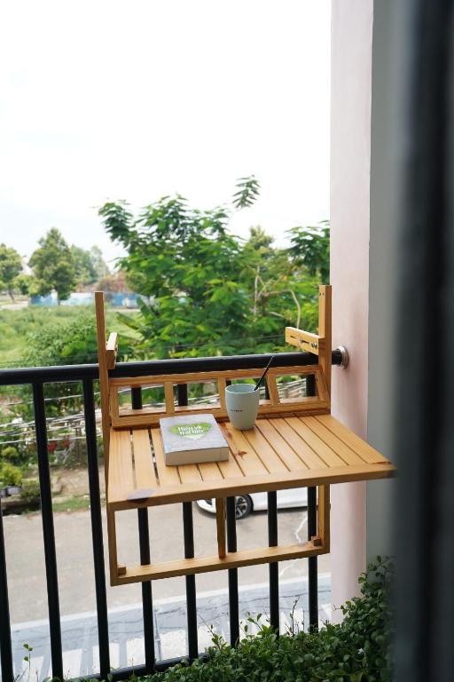 Balkón nebo terasa v ubytování Sophia Healing House Cần Thơ