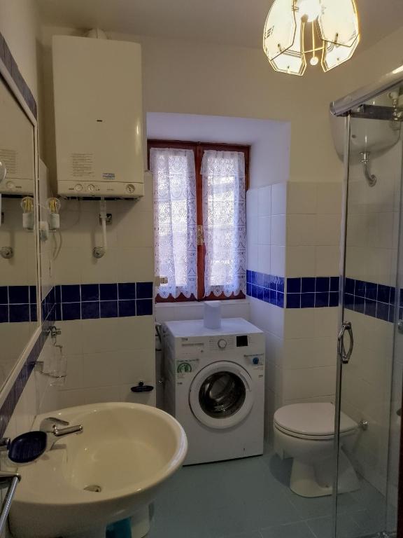 Koupelna v ubytování La Casa dei Nonni