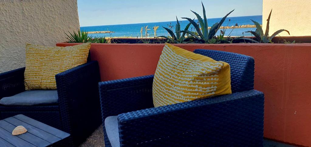 Χώρος καθιστικού στο Le grand large - Draps et ménage inclus