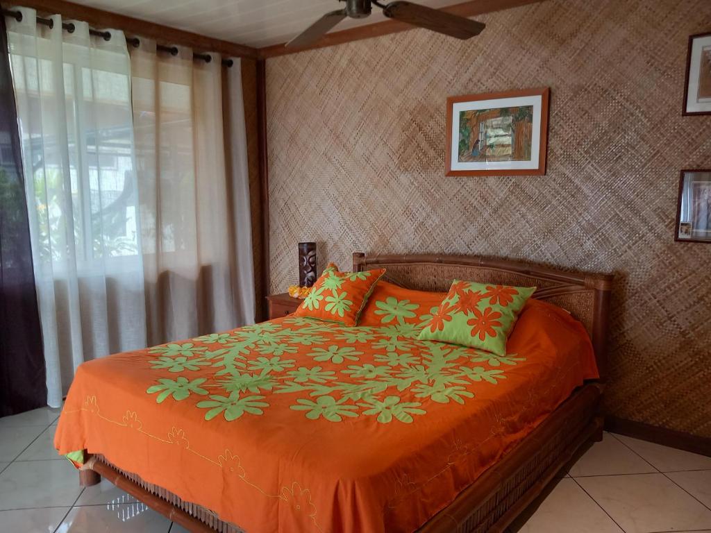 Voodi või voodid majutusasutuse B&B chez Maeva, bord de mer privé toas