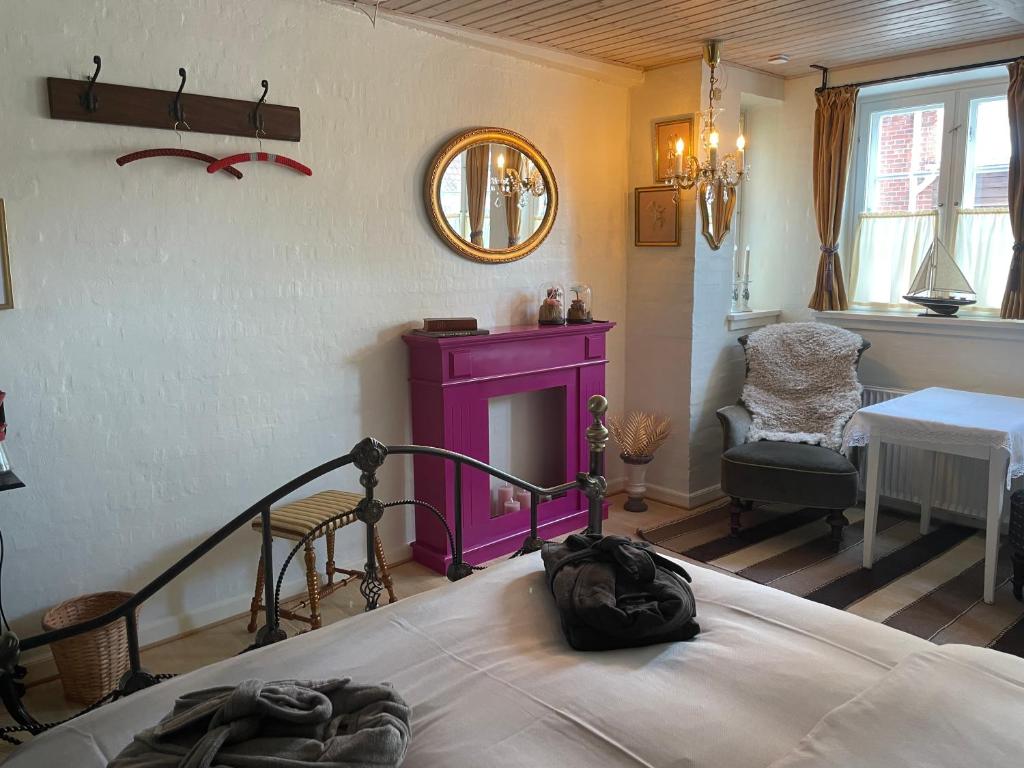 Postel nebo postele na pokoji v ubytování Faaborg Bed and Breakfast