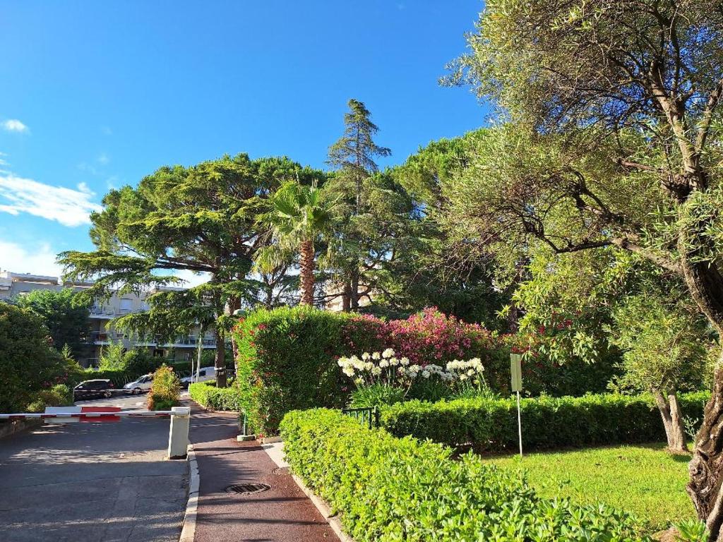 Zahrada ubytování JUAN LES PINS Charming
