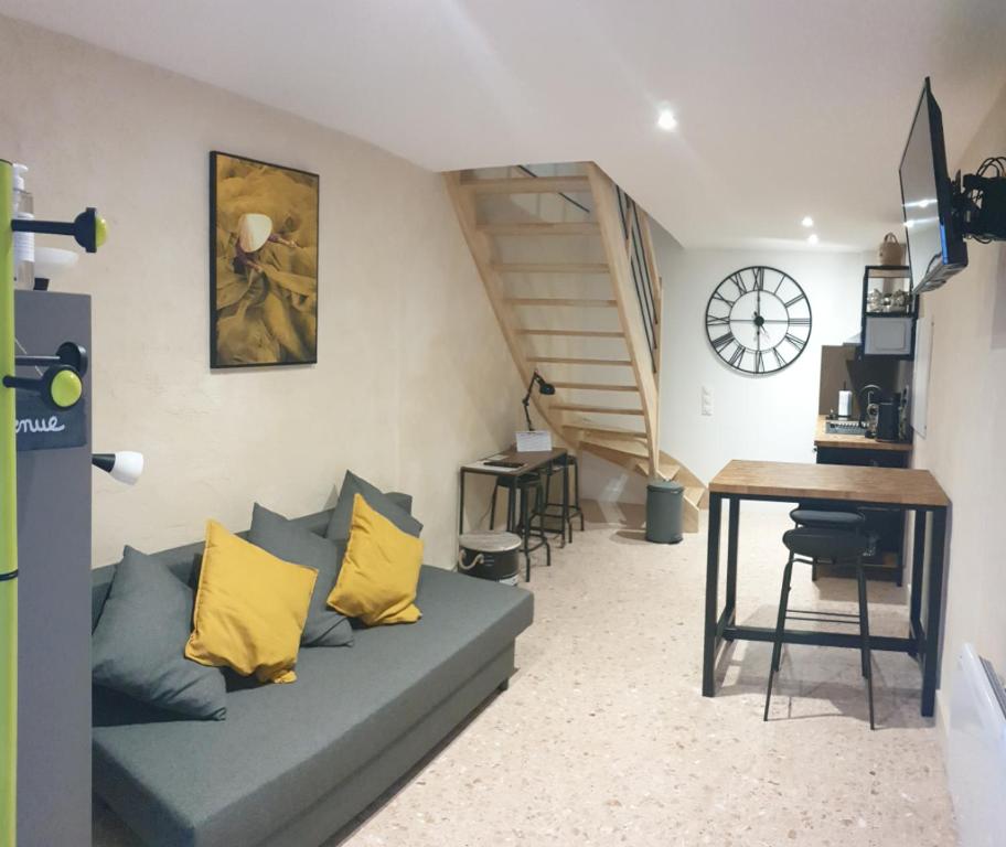 Χώρος καθιστικού στο Le Loft