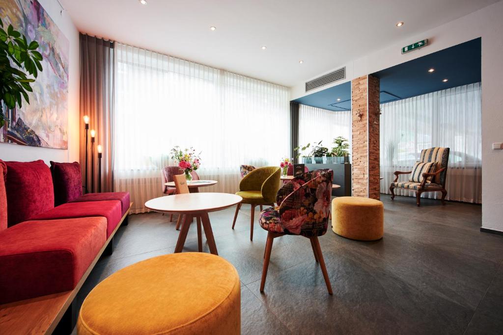 Posezení v ubytování Art Hotel Eifel
