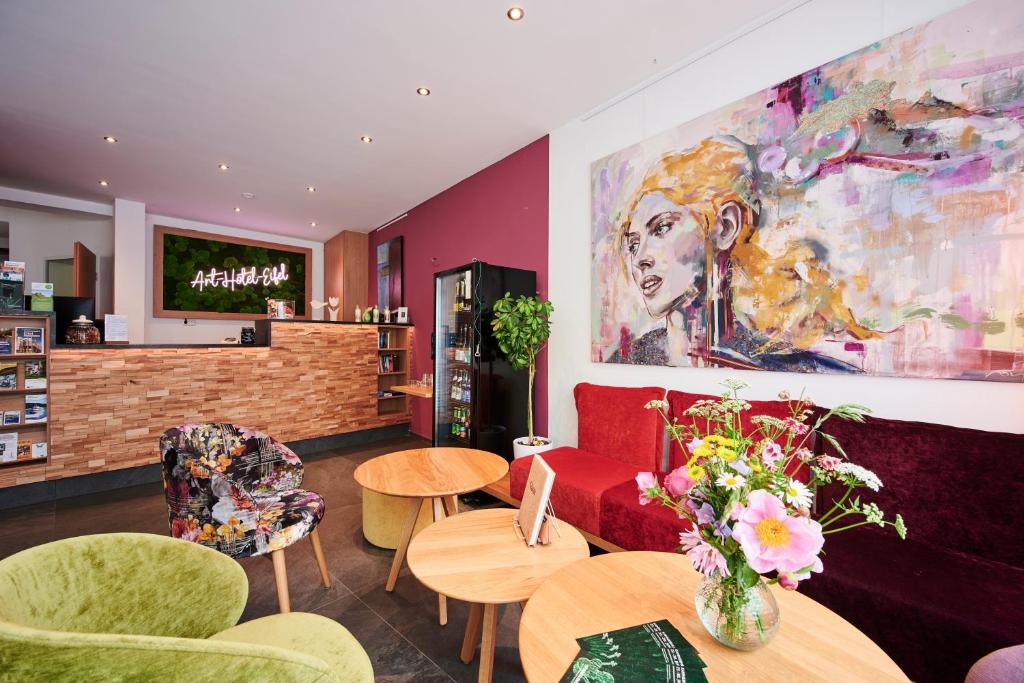 Posezení v ubytování Art Hotel Eifel