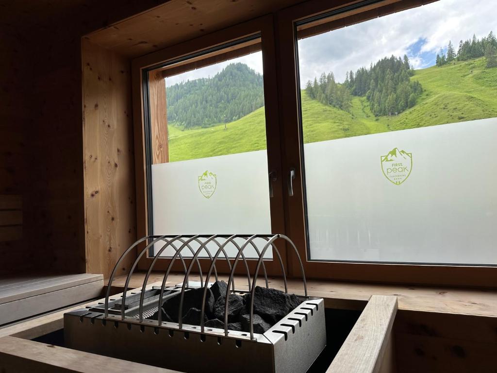 Kuchyň nebo kuchyňský kout v ubytování FIRSTpeak Zauchensee