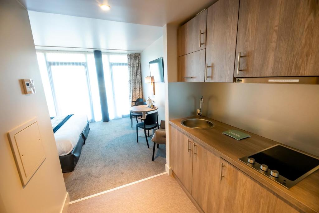 Kuchyň nebo kuchyňský kout v ubytování Best Western Eden SPA