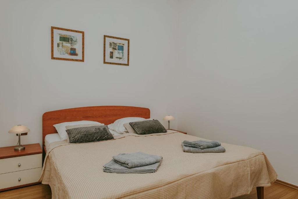 Łóżko lub łóżka w pokoju w obiekcie Villa Danex