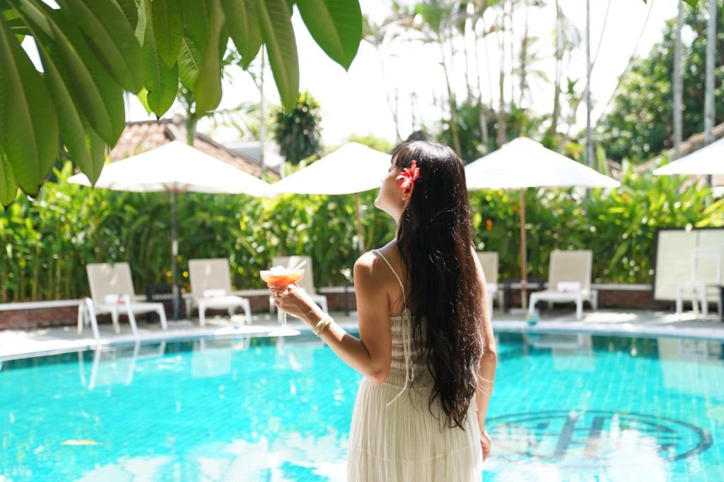 Bazén v ubytování Hoi An Ancient House Resort & Spa nebo v jeho okolí