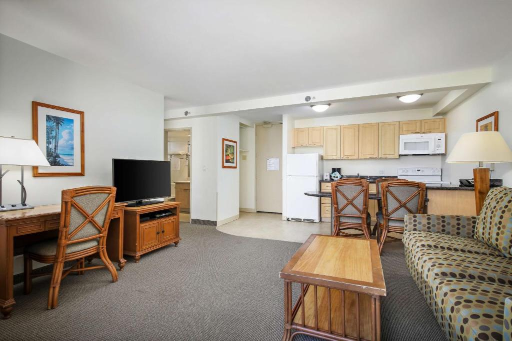 Aston Waikiki Sunset - Suite Mit 1 Schlafzimmer Und Teilweisem Meerblick