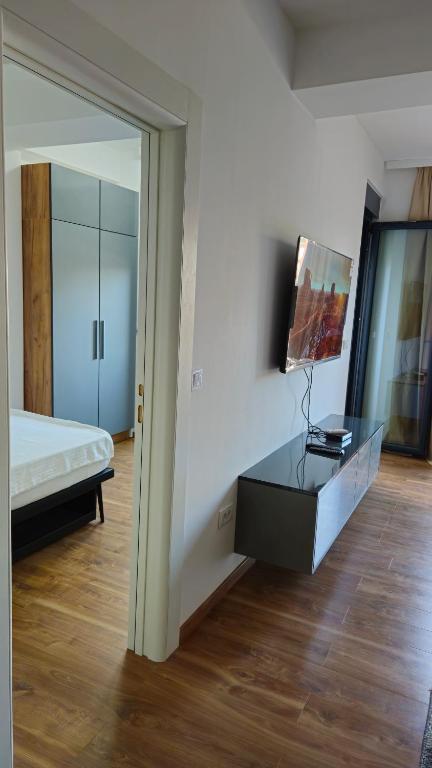 Postel nebo postele na pokoji v ubytování Podgorica apartments Planet
