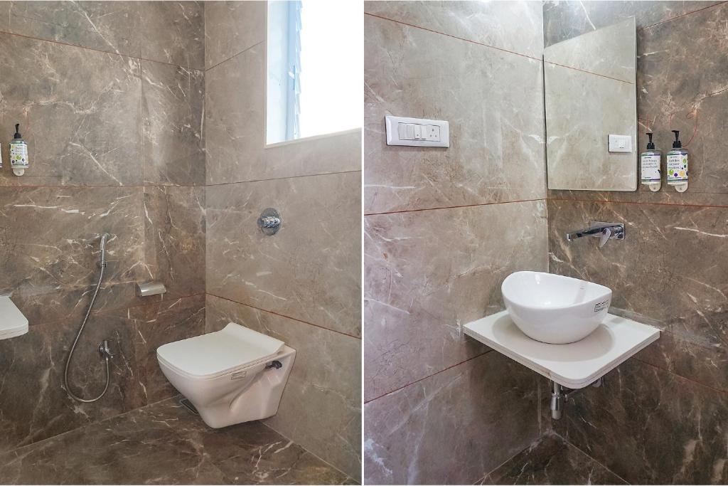 Koupelna v ubytování FabHotel Prime Athiti Delight Stay