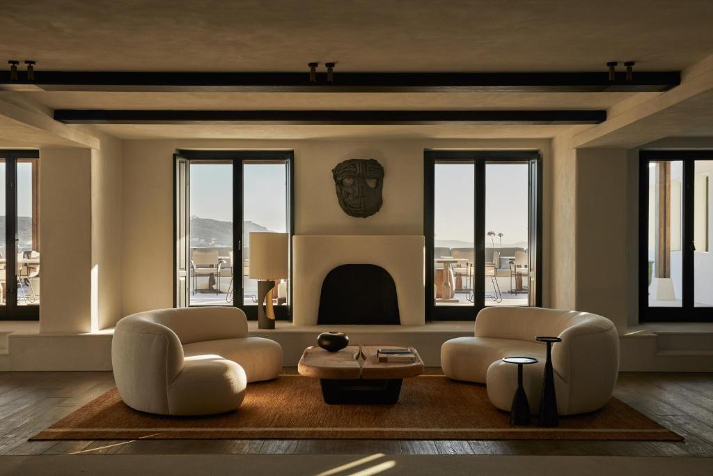 Posezení v ubytování Anandes Hotel
