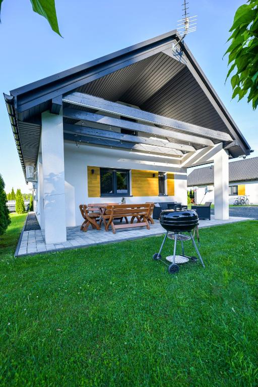 Zahrada ubytování Domki Pod Skarpą Zator