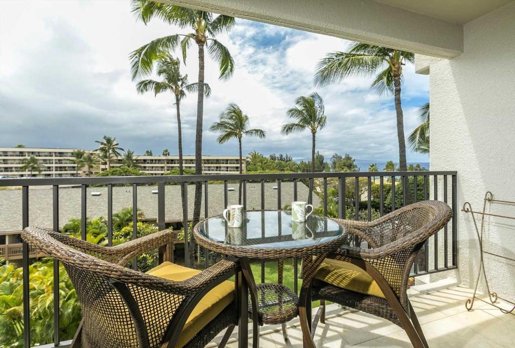 Balkón nebo terasa v ubytování Kihei Akahi Resort - Unit C505