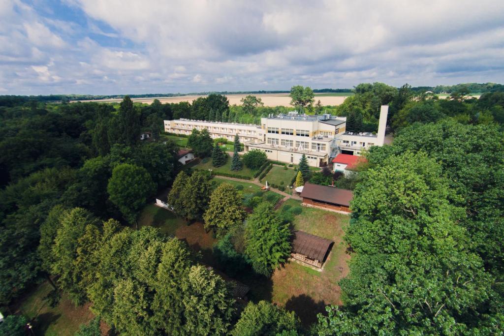 Letecký snímek ubytování Geovita w Jadwisinie