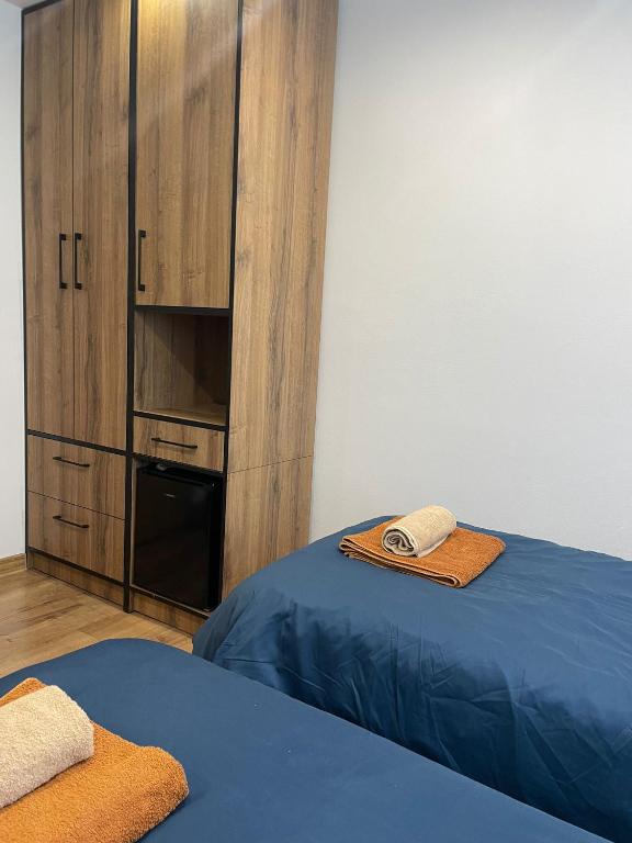 Postel nebo postele na pokoji v ubytování Apartmánový dom Ametyst