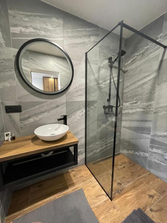 Koupelna v ubytování Apartmánový dom Ametyst