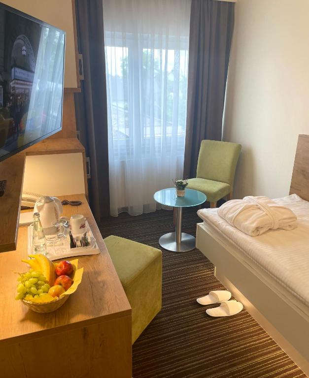 Postel nebo postele na pokoji v ubytování Hotel Nothnagel