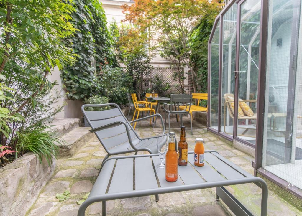 Balkón nebo terasa v ubytování Passy Eiffel